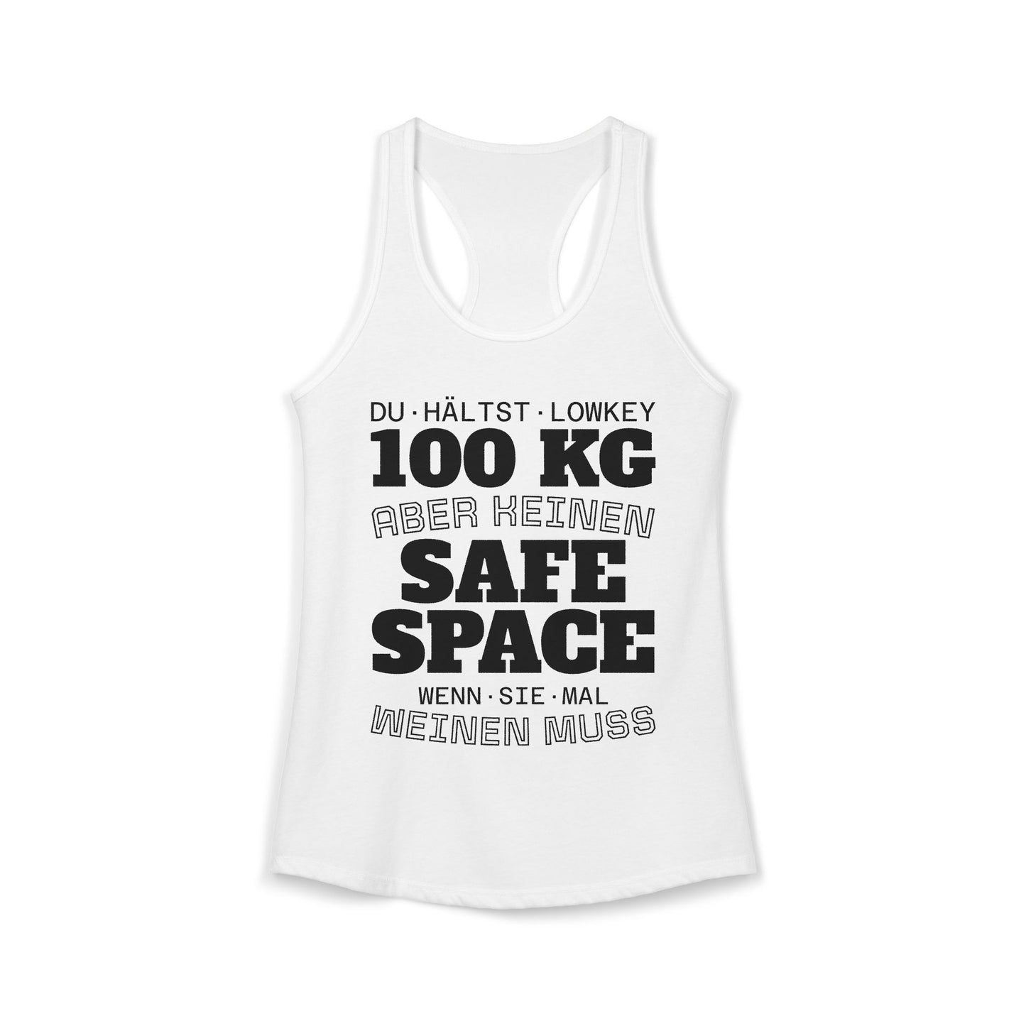 Damen-Tanktop · 100 KG · SAFE SPACE