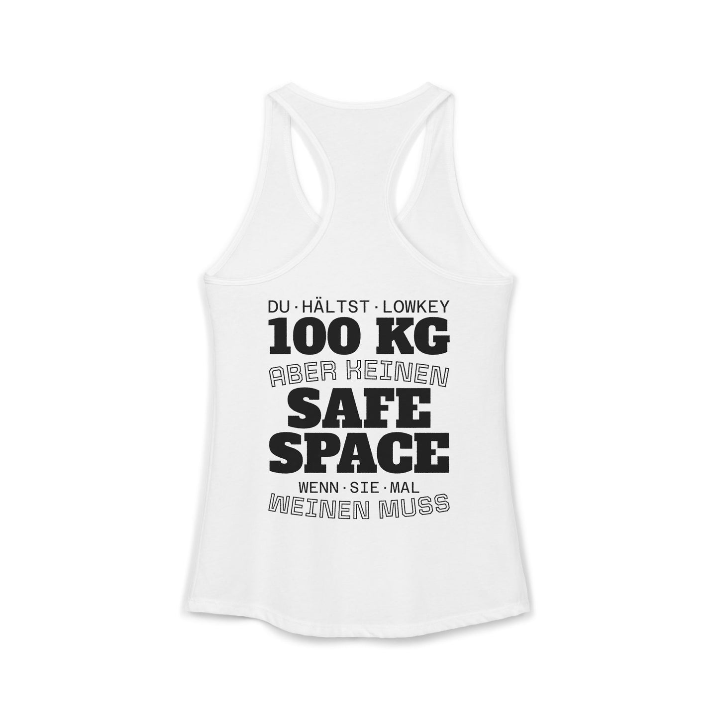 Damen-Tanktop · 100 KG · SAFE SPACE