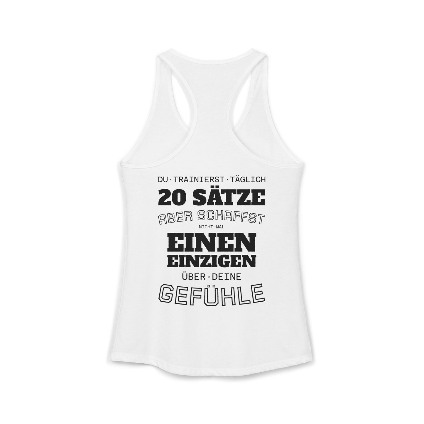 Damen-Tanktop · 20 Sätze · GEFÜHLE