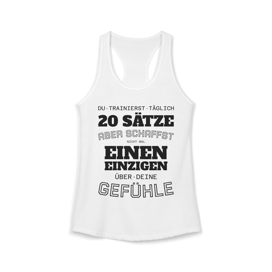 Damen-Tanktop · 20 Sätze · GEFÜHLE